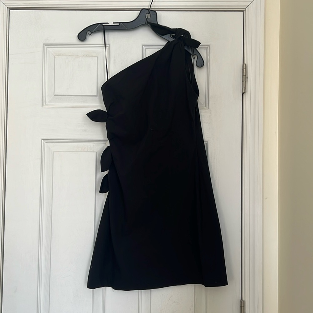 New Zara Women’s Black One Shoulder Mini Dress, Size Small